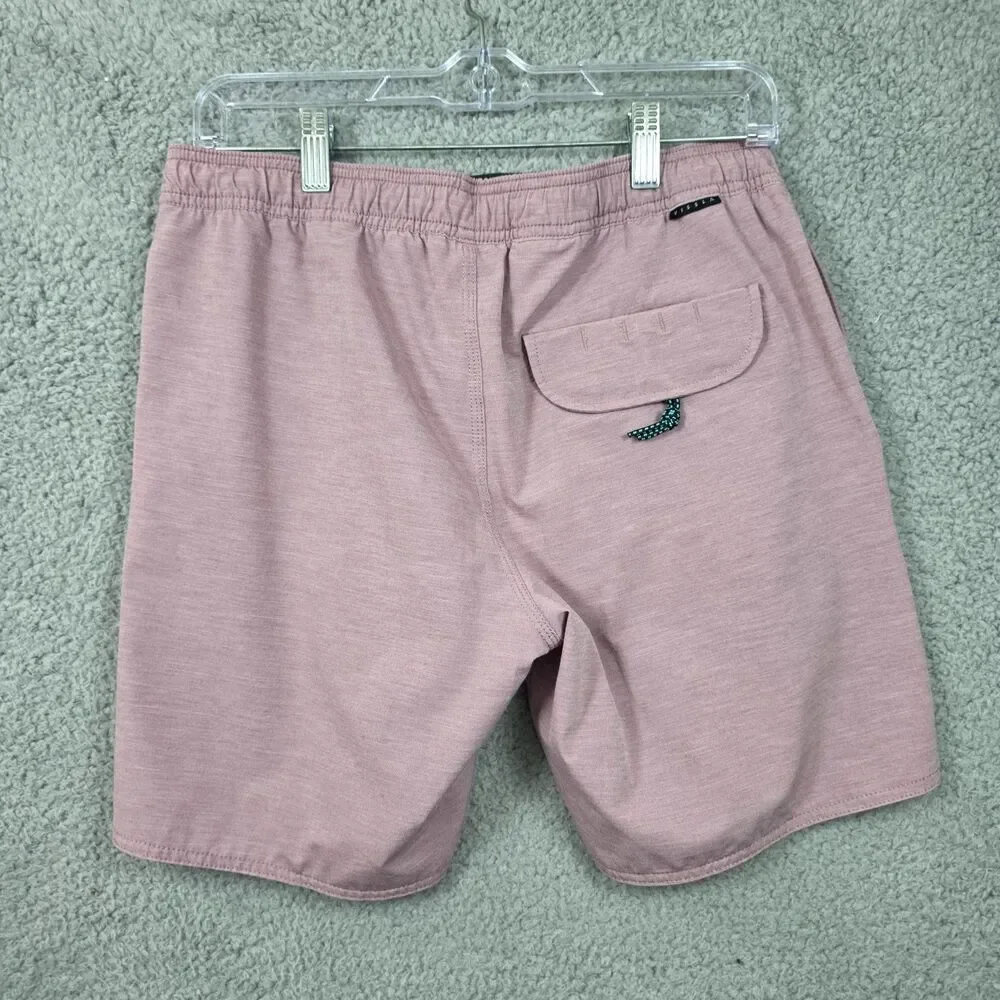 Vissla Seven Seas Board Shorts Mens Small Pink Ecolastics Surf Swim Trunks